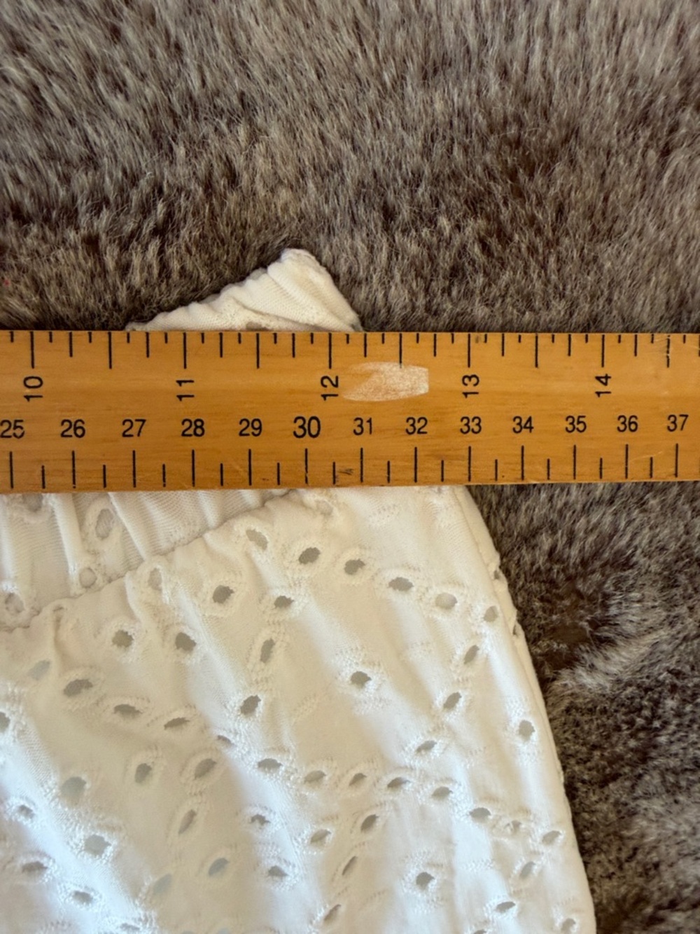 Vero Moda Cream Eyelet Ruffle Mini Skirt - Picture 5 of 8